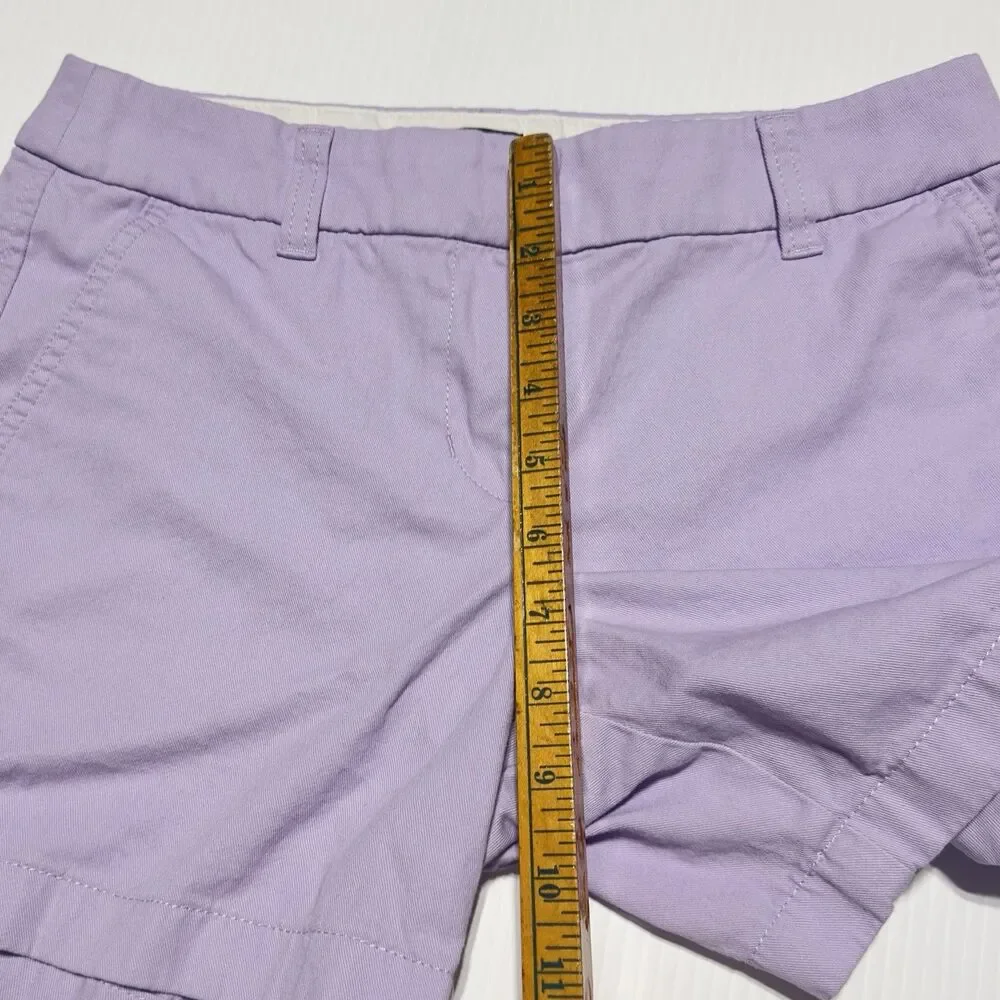 J.Crew Shorts Womens Size 0 Classic Chino 5” Inseam Lavender Purple